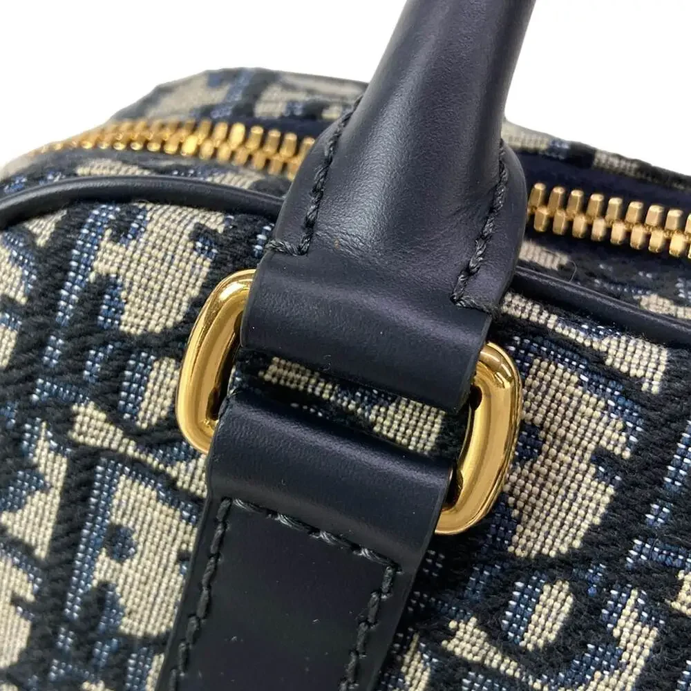 Christian Dior Handbag Dark Navy White